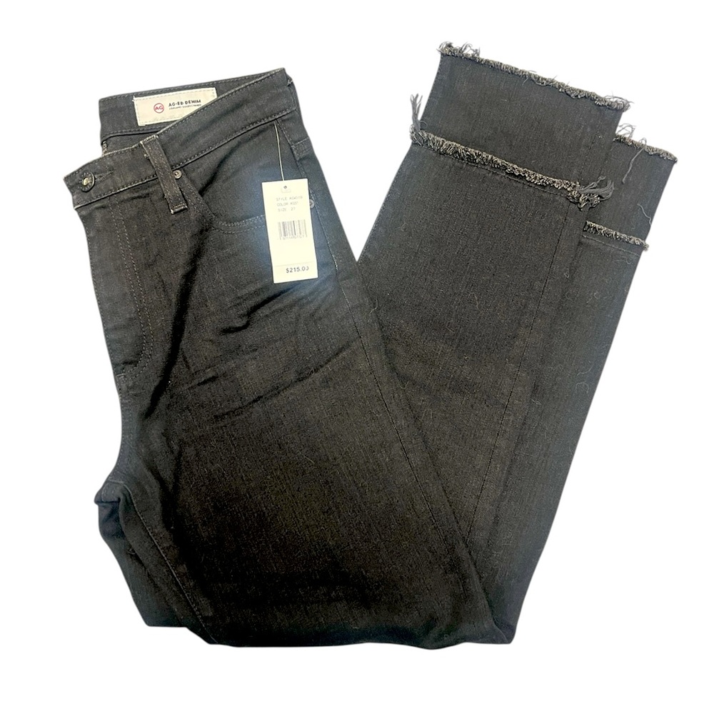 NWT AG Adriano Goldschmied The Isabelle Black Jeans Size 27